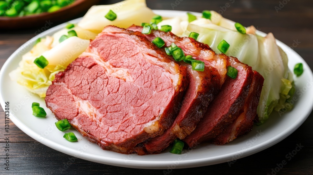 Delicious Corned Beef and Cabbage Dish Delicious Corned Beef and Cabbage Dish