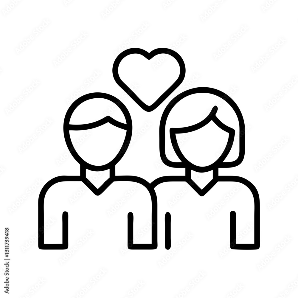 couple icon, couple line art - simple line art of couple, perfect for couple logos and icons couple icon, couple line art - simple line art of couple, perfect for couple logos and icons