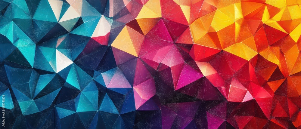 Colorful abstract mosaic with sharp geometric shapes and dot pattern textures, visually striking Colorful abstract mosaic with sharp geometric shapes and dot pattern textures, visually striking