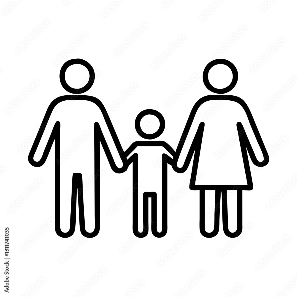 parents holding hands with kids icon, parents holding hands with kids line art - simple line art of parents holding hands with kids, perfect for parents holding hands with kids logos and icons parents holding hands with kids icon, parents holding hands with kids line art - simple line art of parents holding hands with kids, perfect for parents holding hands with kids logos and icons