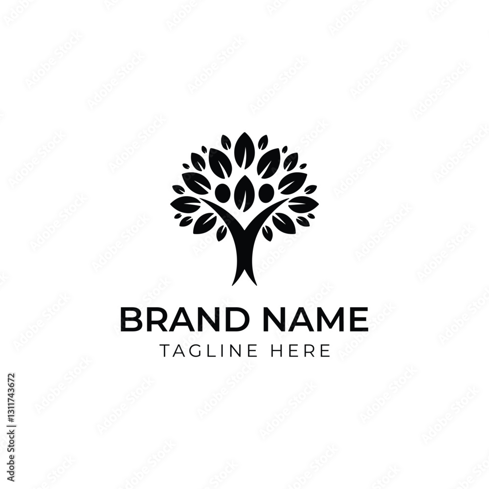 Obraz premium Tree of Life Logo – Growth, Nature, and Eco Business Design 