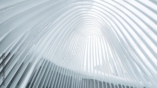 Minimalist architectural style of architecture, showing a pure and shocking b...