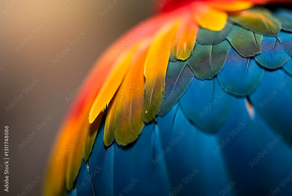 Fototapeta premium blue and yellow macaw