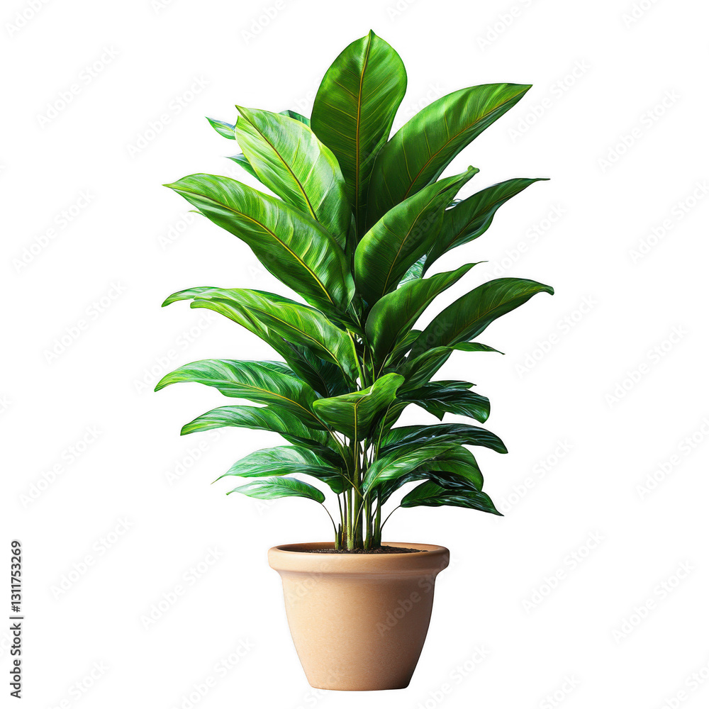 custom made wallpaper toronto digitalGreen plant in pot isolated on white background.PNG