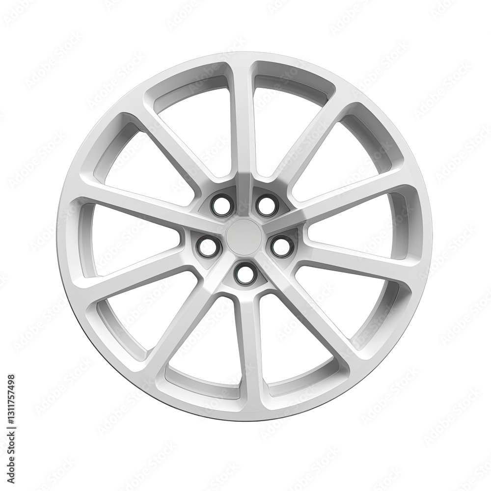 White alloy wheel showcasing modern design and craftsmanship. White alloy wheel showcasing modern design and craftsmanship.