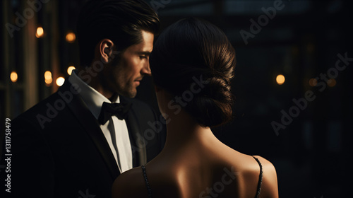 A beautifully composed ultra-detailed photo of a couple, capturing their love in a portrait.

