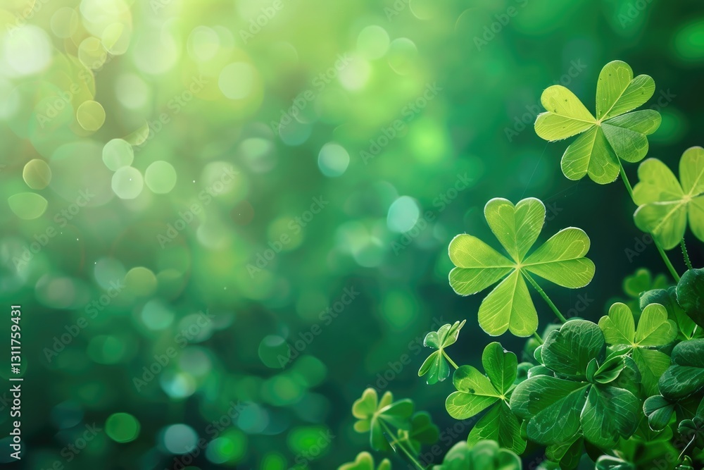shamrocks with empty space green st patricks day background shamrocks with empty space green st patricks day background