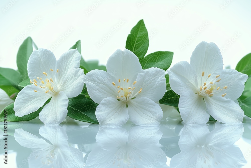 Jasmine white flower on white background. Jasmine white flower isolated on white background Jasmine white flower on white background. Jasmine white flower isolated on white background
