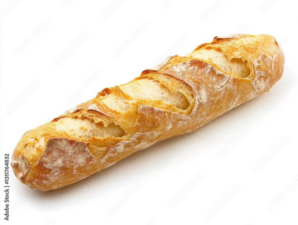 Delicious Fresh Baguette with Crisp Golden Crust Delicious Fresh Baguette with Crisp Golden Crust