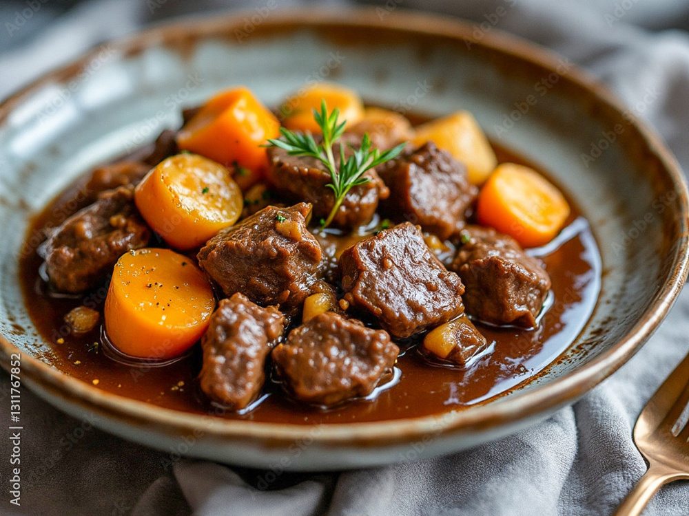 Traditional Beef Stew with Carrots and Herbs – Comforting Winter Meal Traditional Beef Stew with Carrots and Herbs – Comforting Winter Meal