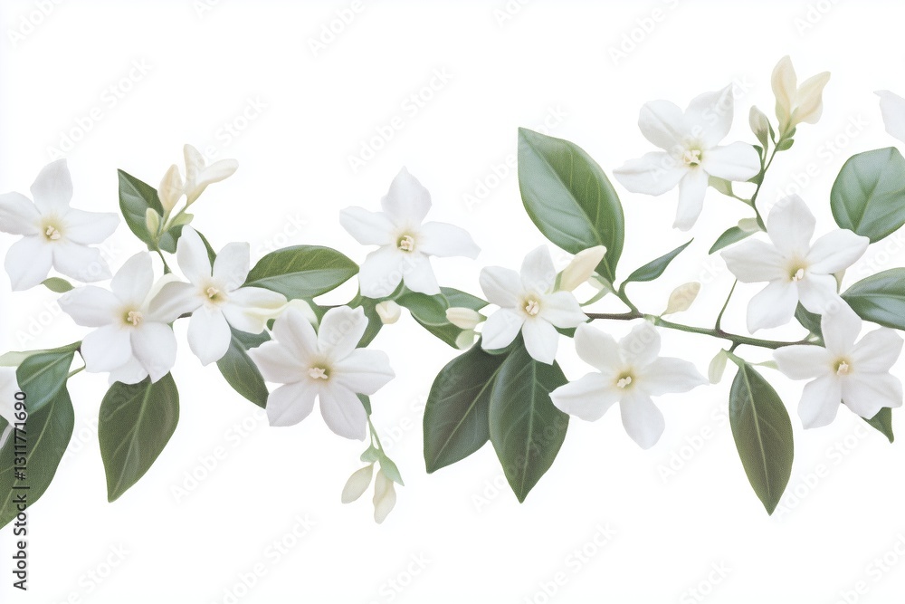 Jasmine white flower on white background. Jasmine white flower isolated on white background Jasmine white flower on white background. Jasmine white flower isolated on white background