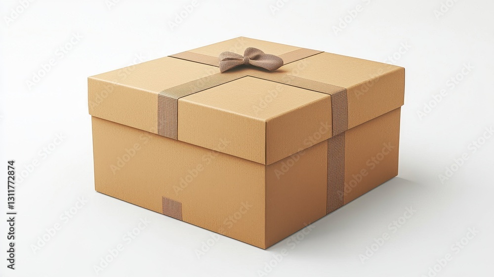 Fototapeta premium Gift box, studio, simple, neutral
