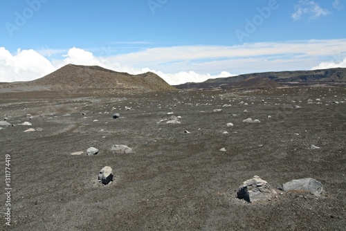 The Karthala Volcano is the highest mountain of the Comoros Islands and the Grand Comoros  (Ngazidja) . Union of the Comoros. Africa.