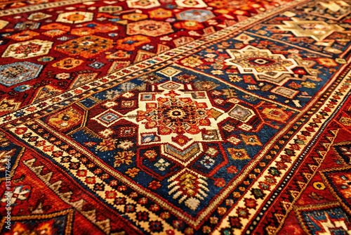 Vintage Persian Qashqai Rug, 1970s, Natural Dyes, High Resolution