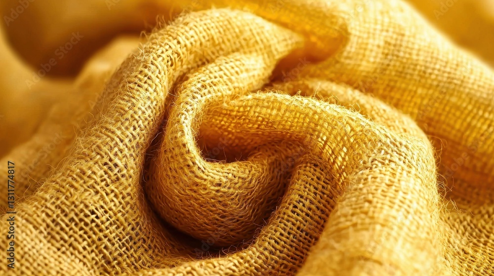Golden Fabric Drape Close-up Golden Fabric Drape Close-up
