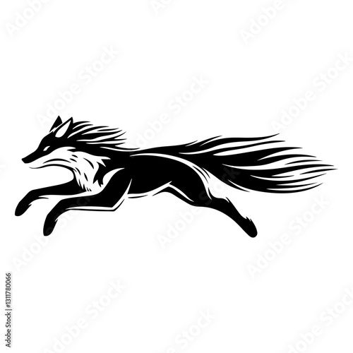 fox tattoo vector