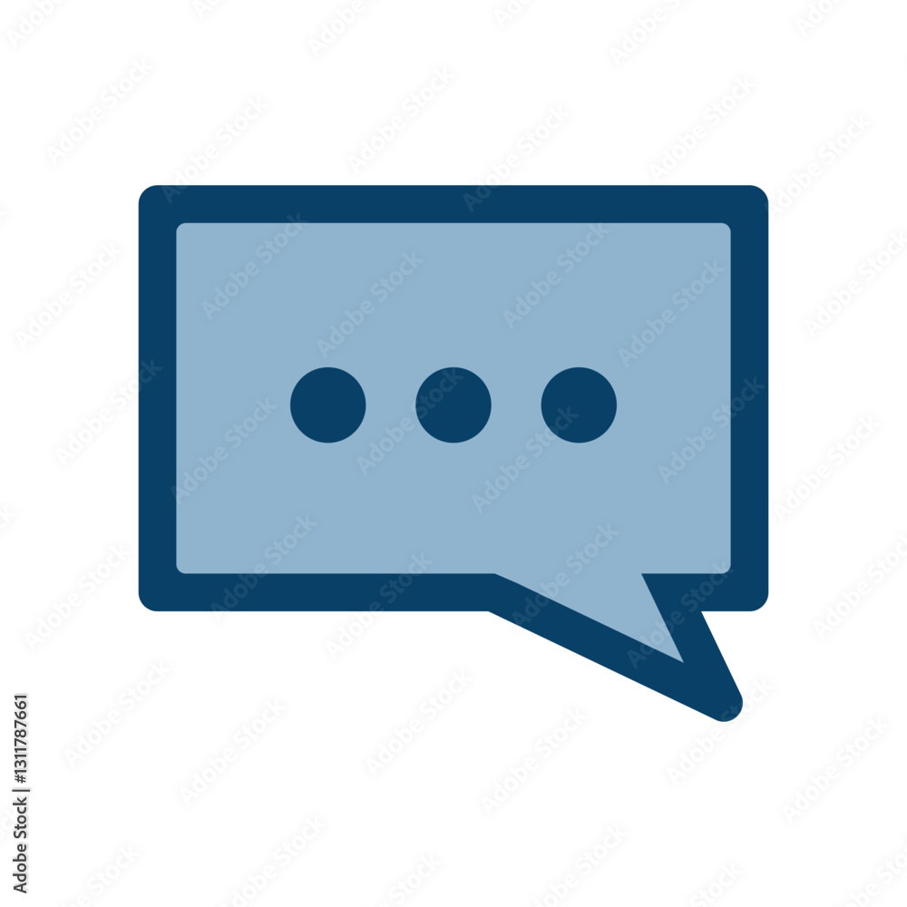 Naklejka premium チャットのイメージのアイコンイラスト