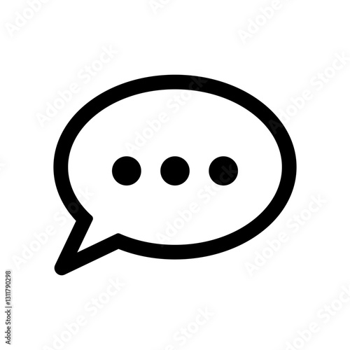 チャットのイメージのアイコンイラスト