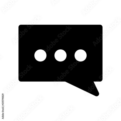 チャットのイメージのアイコンイラスト