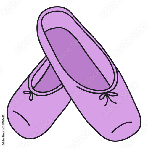 pair of ballet shoes.eps