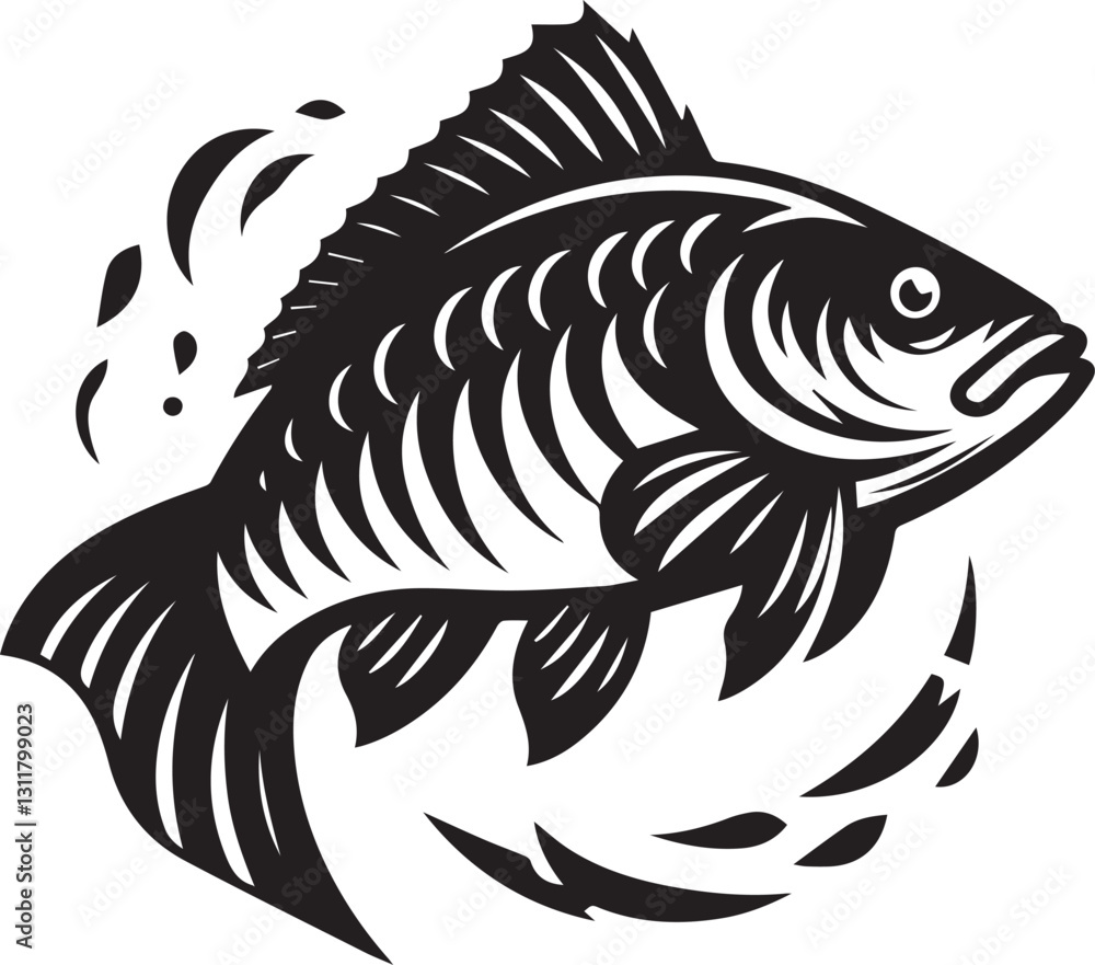 vector illustration of a fish, fish silhouette vector, fish logo vector, fish vector icon, fish silhouette vector isolated on white background vector illustration of a fish, fish silhouette vector, fish logo vector, fish vector icon, fish silhouette vector isolated on white background