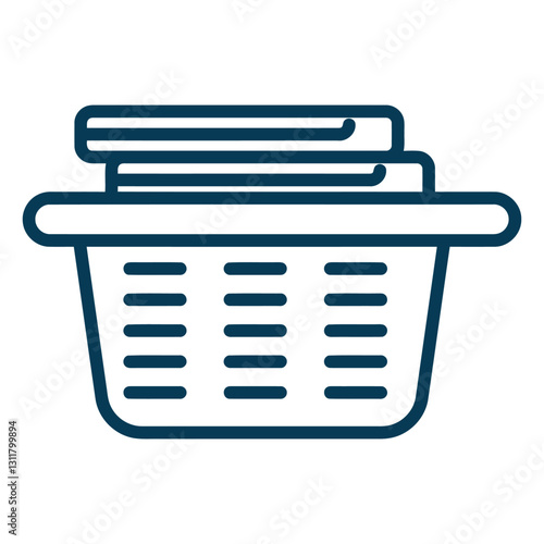hamper clothes laundry silhouette.eps