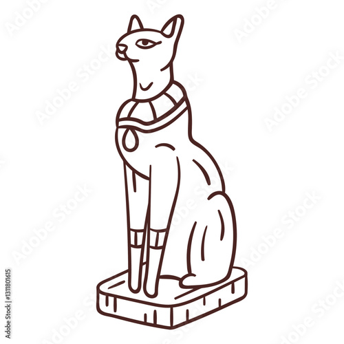 egyptian symbol bastet stroke 