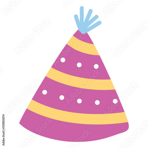 Pink birthday party hat