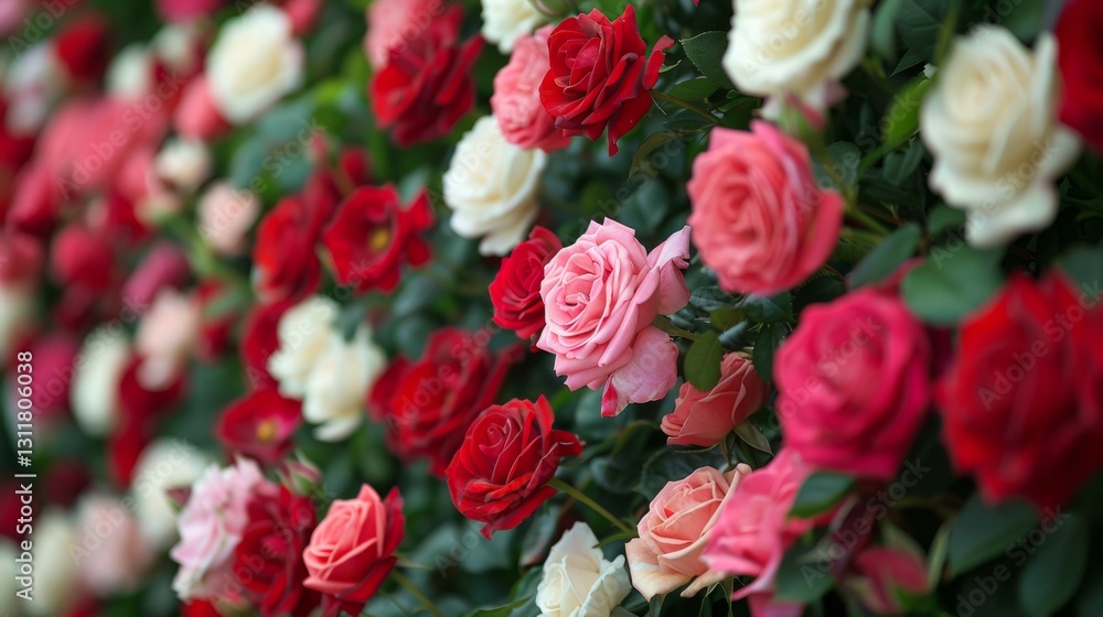 Vibrant roses in a stunning floral arrangement. Vibrant roses in a stunning floral arrangement.