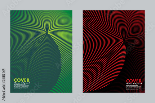 Abstract vector background with hypnotic spiral patterns. A modern design featuring smooth gradient lines from a vortex effect, for cover, digital artwork, annual reports.