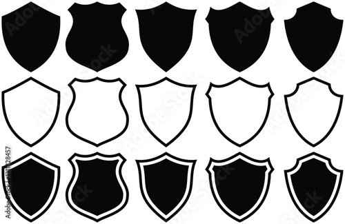Set of Shield icons , Protect shield,Vector illustration.   