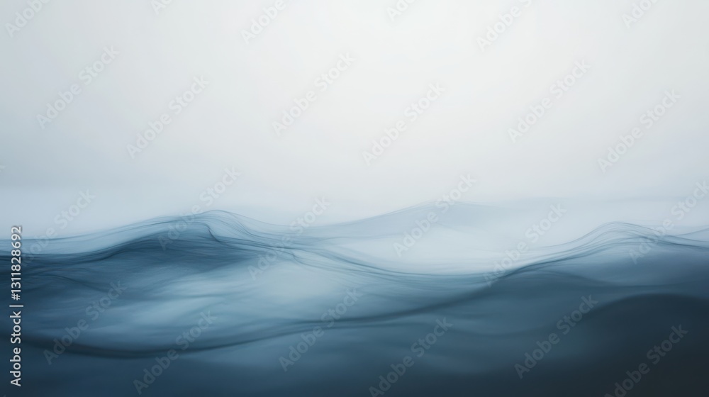 Obraz premium Abstract foggy gradient with layered blur effects, creating a surreal and modern atmosphere