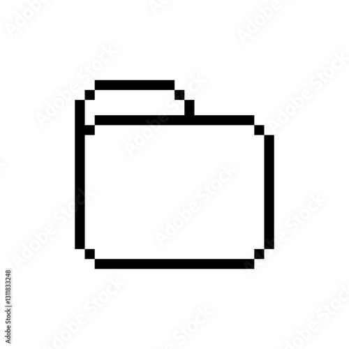 file manager pixel icon vector design with trendy style