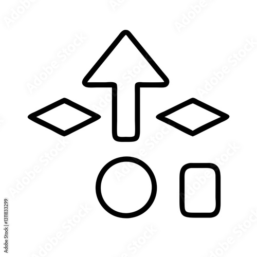 median icon, median line art - simple line art of median, perfect for median logos and icons
