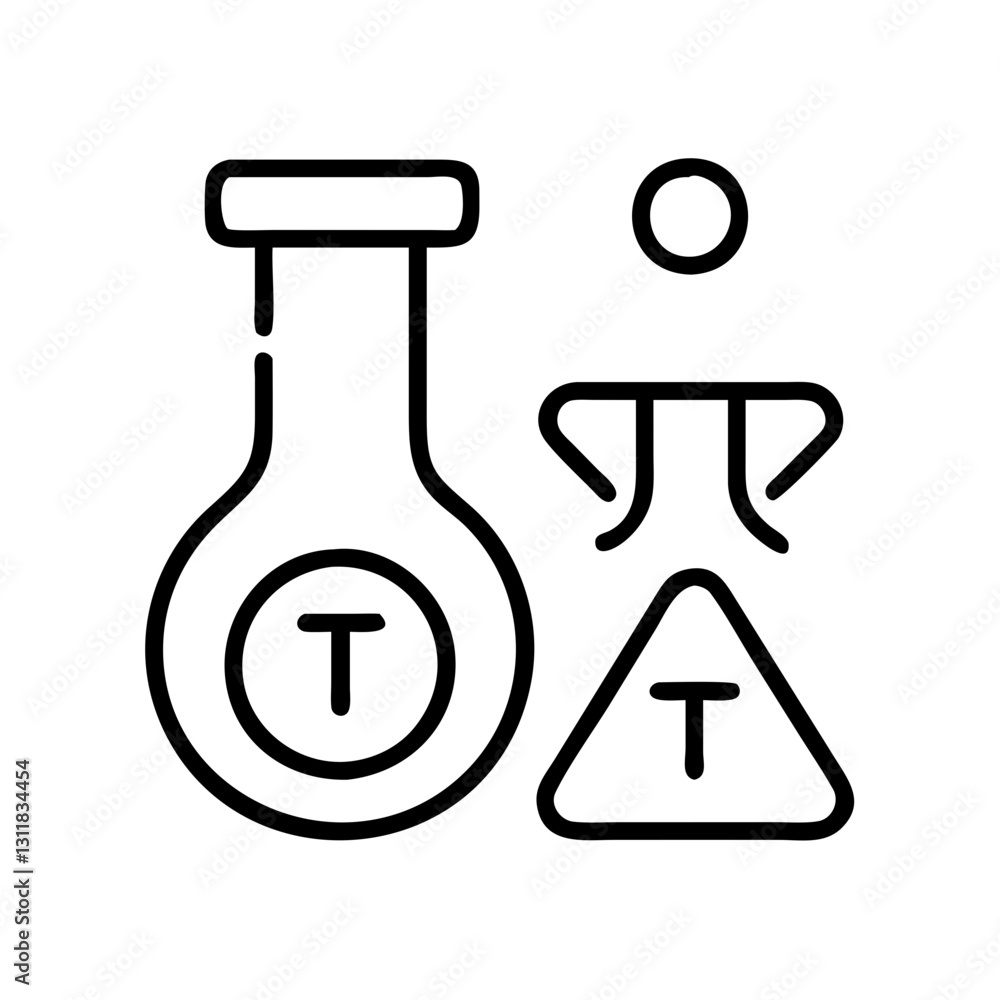 t test icon, t test line art - simple line art of t test, perfect for t test logos and icons t test icon, t test line art - simple line art of t test, perfect for t test logos and icons