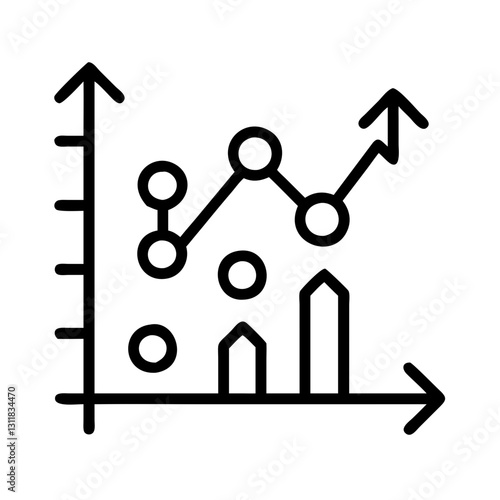 variance icon, variance line art - simple line art of variance, perfect for variance logos and icons