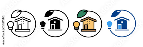 Mortgage Plan  Icon Set Multiple Style Collection