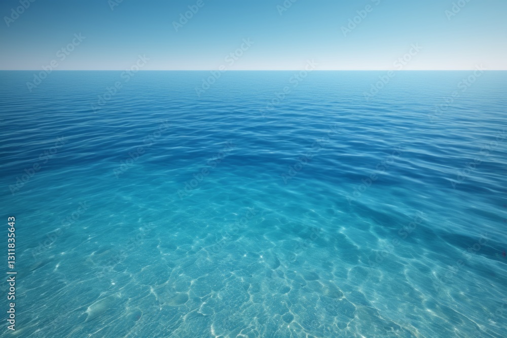 there is a large body of water with a blue sky in the background there is a large body of water with a blue sky in the background