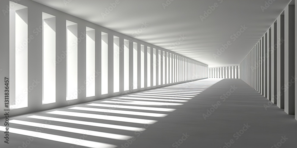 Fototapeta premium empty white corridor