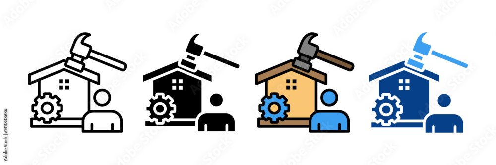 Mortgage Icon Set Multiple Style Collection Mortgage Icon Set Multiple Style Collection