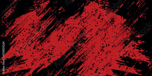 Abstract Rough Red Grunge Texture Design Background.vector illustrator