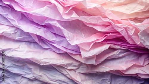 Wallpaper Mural Abstract Pastel-Colored Crumpled Paper Texture Background Featuring a Gradient of Soft Pink and Purple Hues Torontodigital.ca