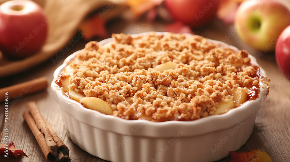 Show an autumn family bonding experience: baking apple crisp, family crafting personalized cards. Show an autumn family bonding experience: baking apple crisp, family crafting personalized cards.