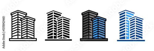 Home Security  Icon Set Multiple Style Collection