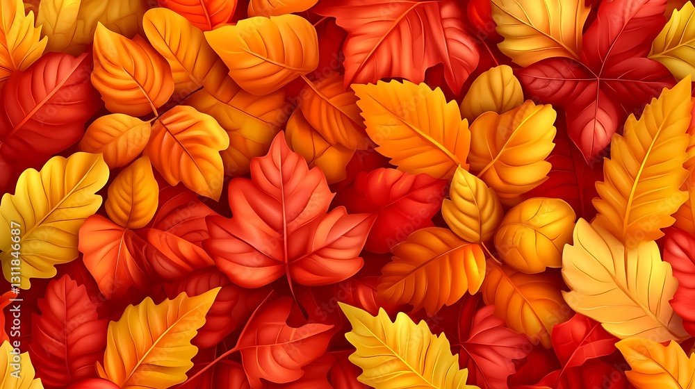 Close up of colorful autumn leaves background texture Close up of colorful autumn leaves background texture