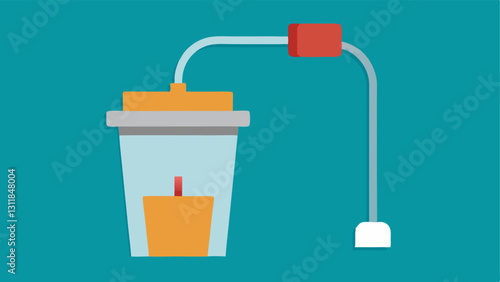 Waste Disposal An illustration showing a small container attached to the chip for collecting waste fluids promoting cleanliness and efficiency.