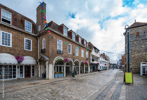 Fototapeta Naklejka Na Ścianę i Meble -  View of Canterbury, a small town in southeast England	