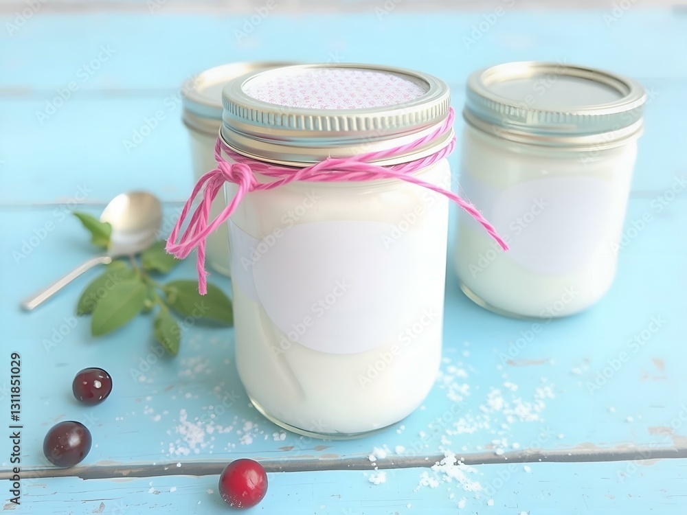 glass of yogurt with berries glass of yogurt with berries