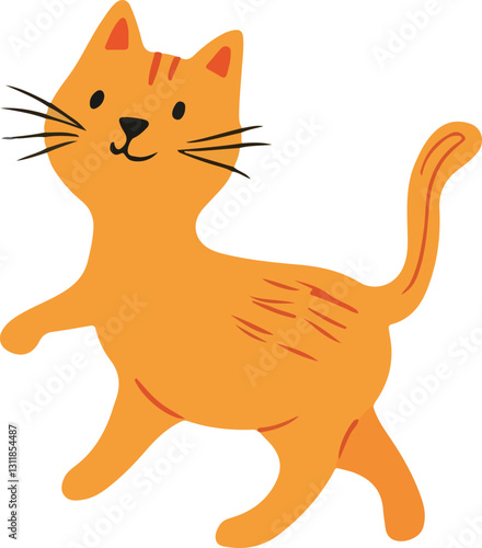 Cartoon Orange Cat