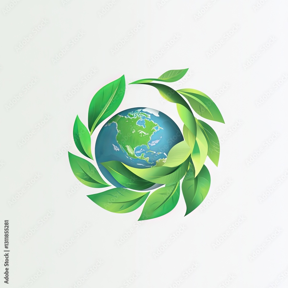 The concept of a green earth is illustrated through an electric icon that represents the eco environment The concept of a green earth is illustrated through an electric icon that represents the eco environment